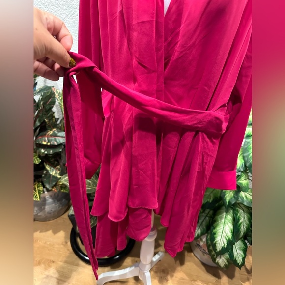 City Chic wrap mini dress plus size XXS/12 - Picture 6 of 8